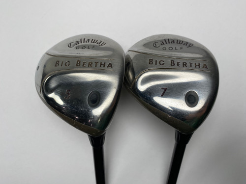 Callaway 2004 Big Bertha 5 & 7 Fairway Wood Set 18* 21* Gems 55 Ladies RH (1TXAWM0LOE4Y)