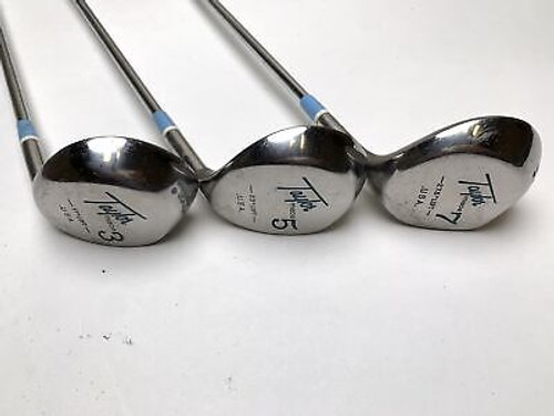 TaylorMade Pittsburgh Persimmon Wood Set 3 5 7 | 17* 23* 27.5* Steel Ladies RH (JHZWIZE8DB9M)