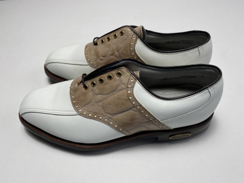FootJoy Classics Dy Premiere Golf Shoes White Men's SZ 10 (50634) (M06X1YSD1BOO)