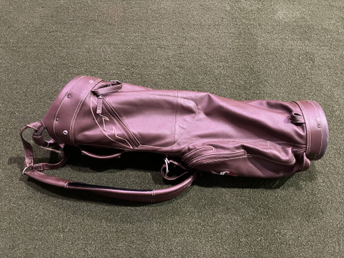 Sun Mountain Leather Sunday Carry Bag Brown 4-Way Divide Single Strap Golf Bag (ZC304SOVTDDC)