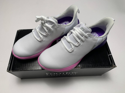 FootJoy FJ Fuel Sport Golf Shoes White Pink Purple Women's SZ 7 (90547), 1 of 12