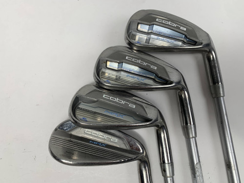 Cobra MAX Iron Set 7-PW+SW (No 9) White Tie X4 50g Ladies Graphite Womens RH, 1 of 12