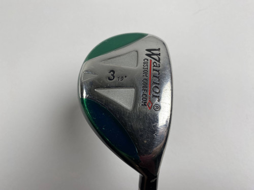 Warrior Custom Golf 3 Hybrid 19* Tour 3.1 Regular Graphite Mens RH, 1 of 12