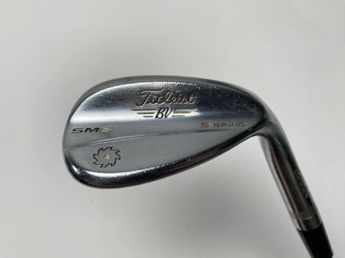 Titleist Vokey SM6 Tour Chrome 58* 10 Bounce S-Grind Wedge Steel Mens RH, 1 of 12