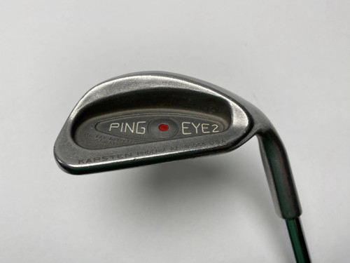 Ping Eye 2 Sand Wedge Red Dot 1* Flat Karsten ZZ-Lite Regular Steel Mens RH, 1 of 12
