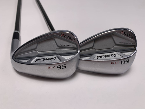 Cleveland CBX 2 Wedge Set 56* 12 | 60* 10 Rotex Precision Wedge Graphite Mens RH, 1 of 12