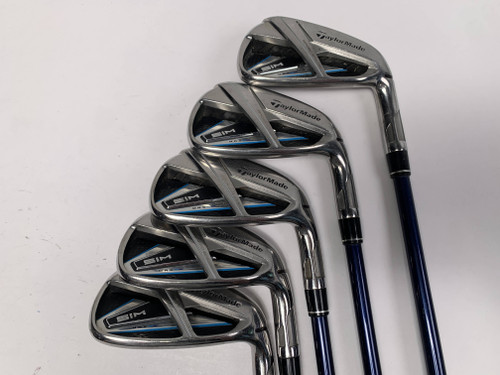 TaylorMade SIM MAX Iron Set 7-PW+AW Fujikura Ventus Blue 5A Senior RH, 1 of 12