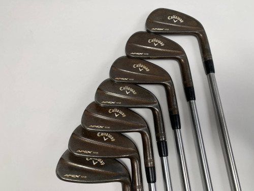 Callaway Apex MB Raw Iron Set 4-PW KBS Tour C-Taper Stiff Plus Steel RH +1/2", 1 of 12