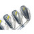 TaylorMade RocketBladez HL Iron Set 4-9 RocketFuel 85g Regular Steel Mens RH, 2 of 12