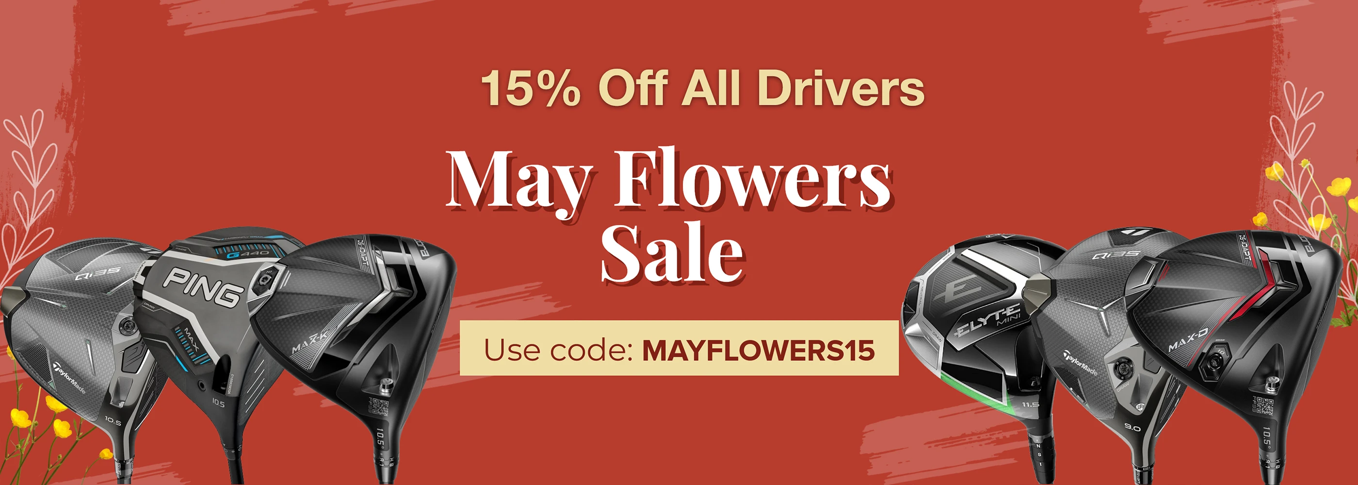 May Flowers Sale Banner