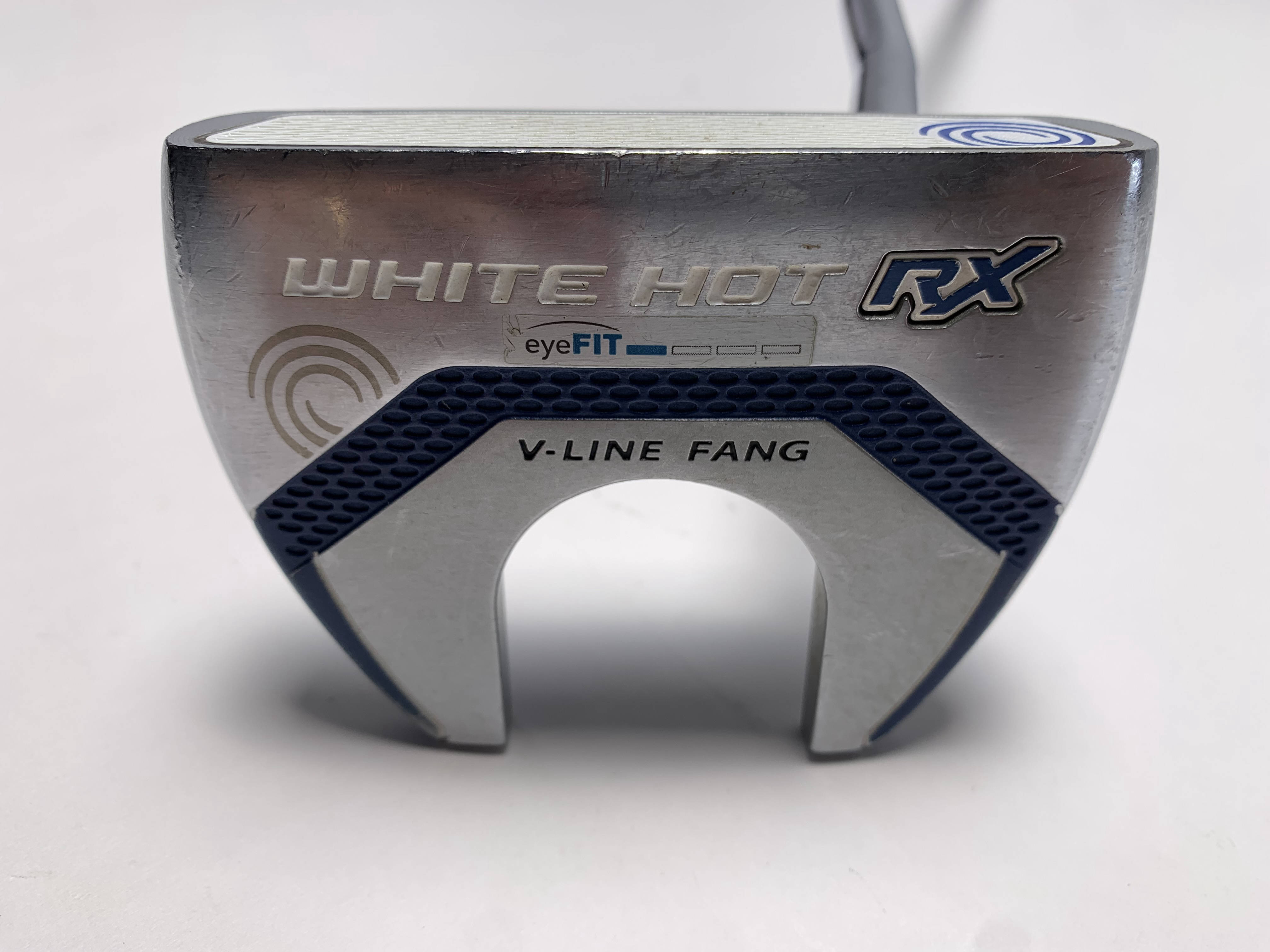 ODYSSEY WHITE HOT RX V-LINE FANG パターカバー付 Used Odyssey White Hot RX V-Line Fang Golf Putters | StickHawk