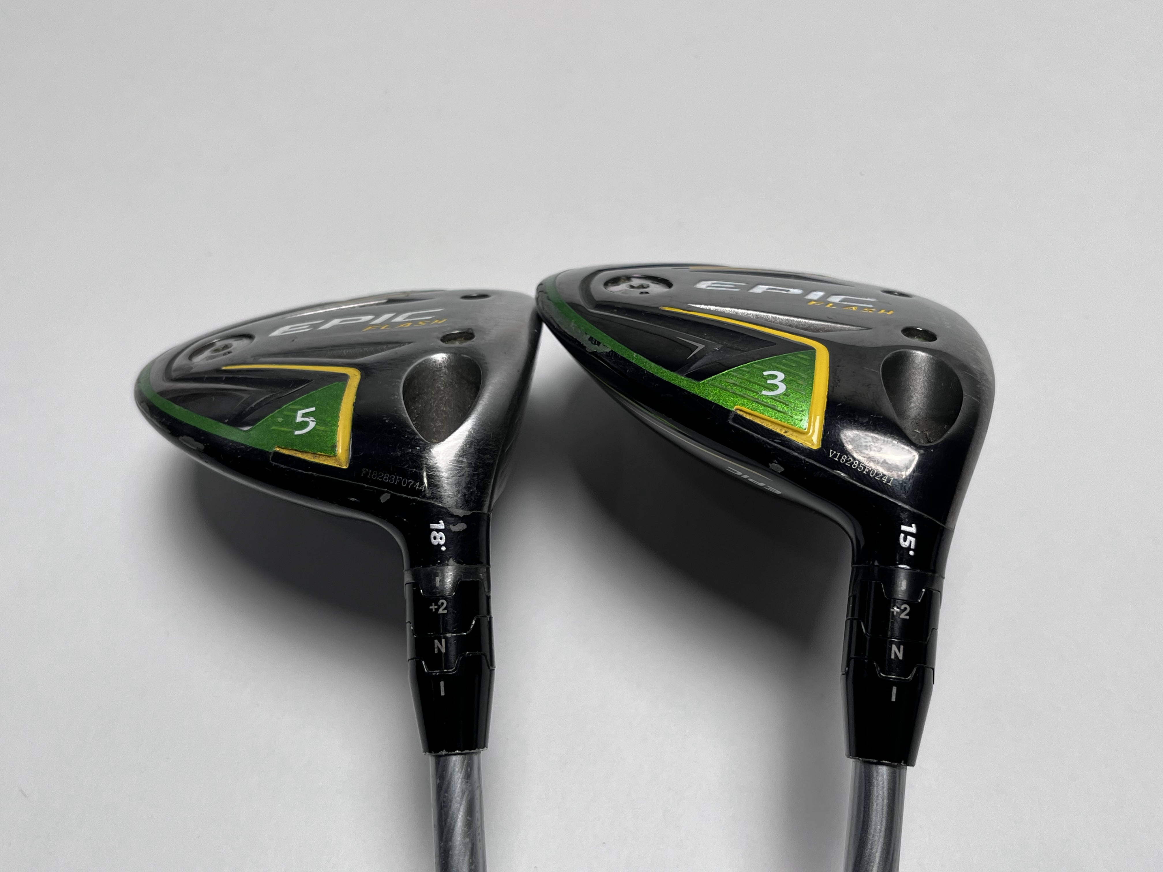 Callaway EPIC Flash 3 & 5 Fairway Wood Set 15* 18* EvenFlow 4.0