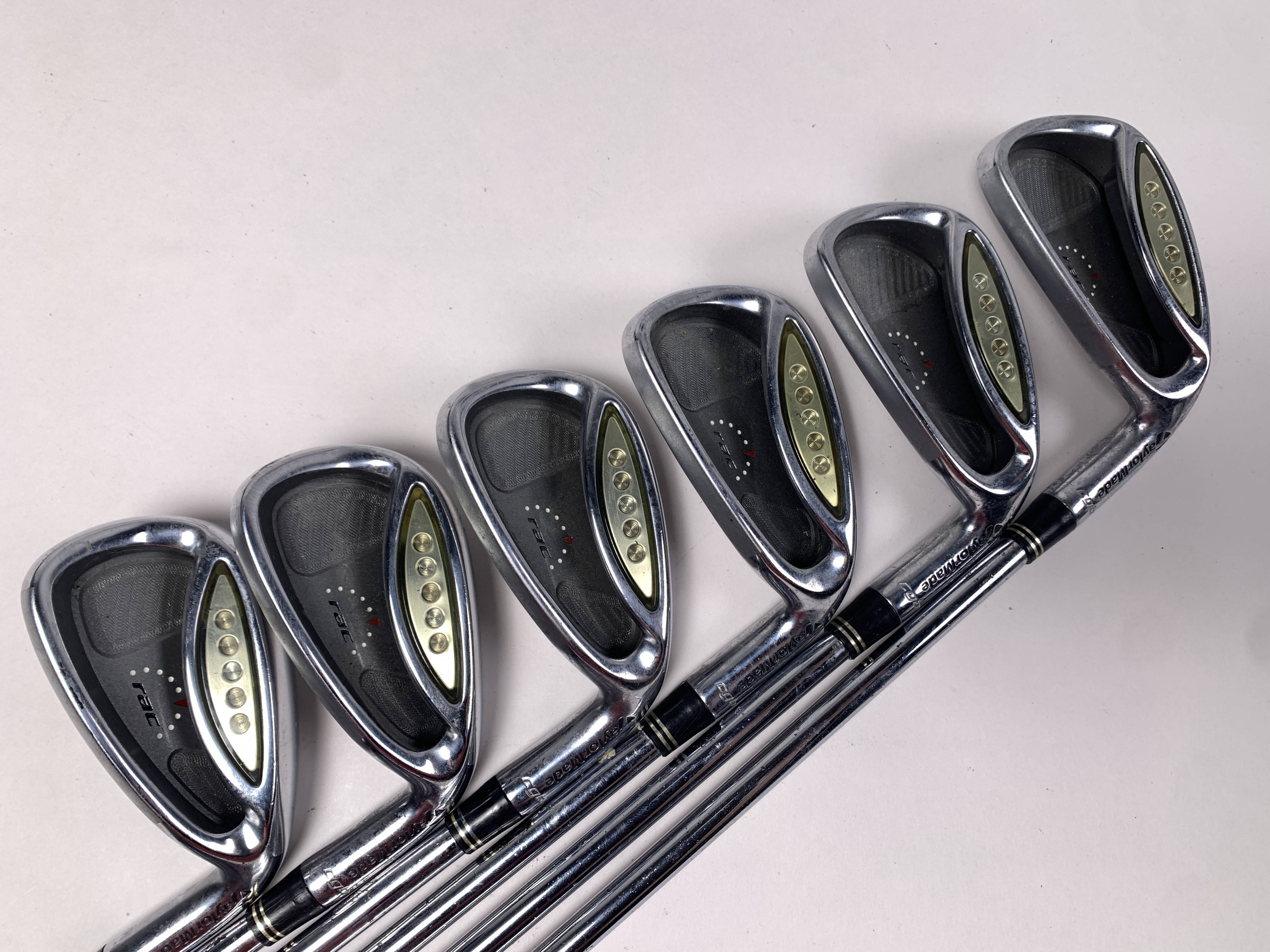 テーラーメイド rac CGB アイアン 5本セット (6-P) フレックスR Used TaylorMade Rac CGB Golf Iron Sets | StickHawk
