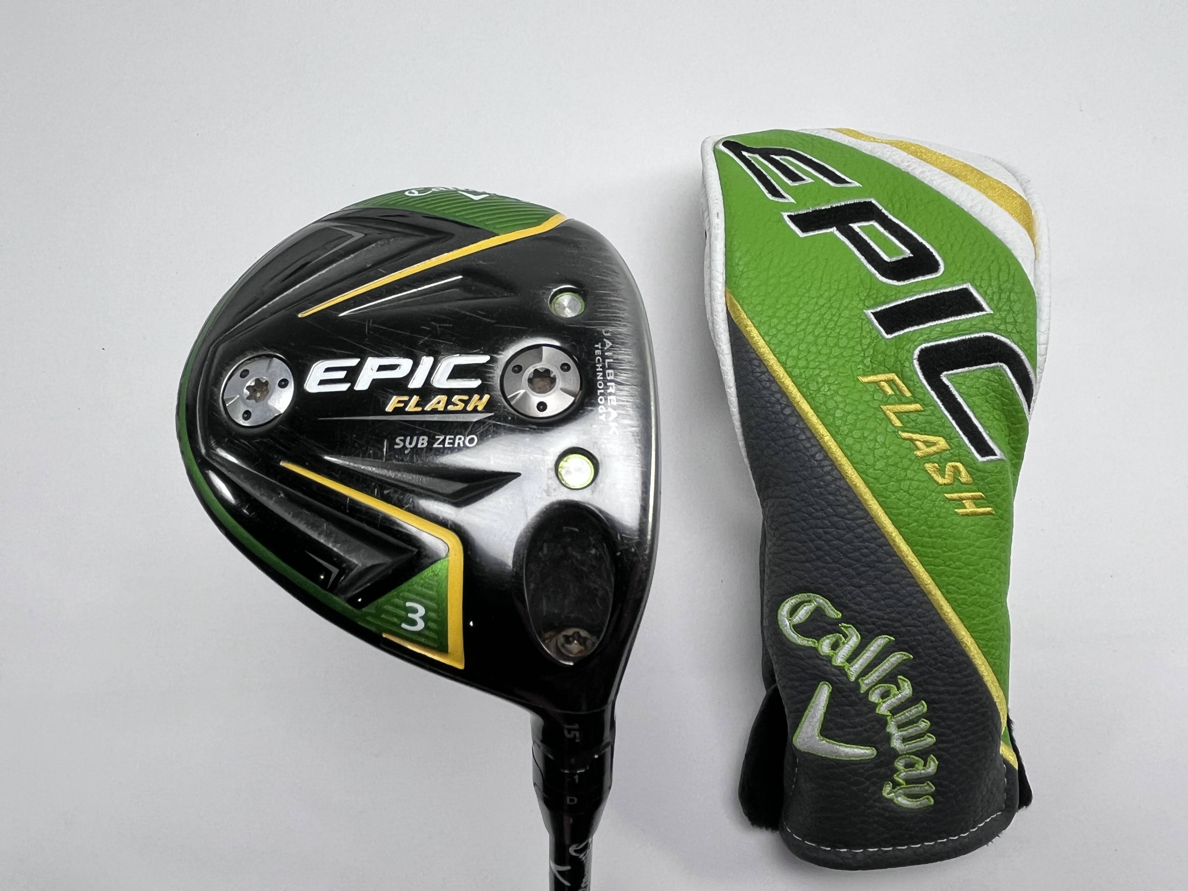 Used Callaway EPIC Flash Sub Zero Golf Fairway Woods | StickHawk
