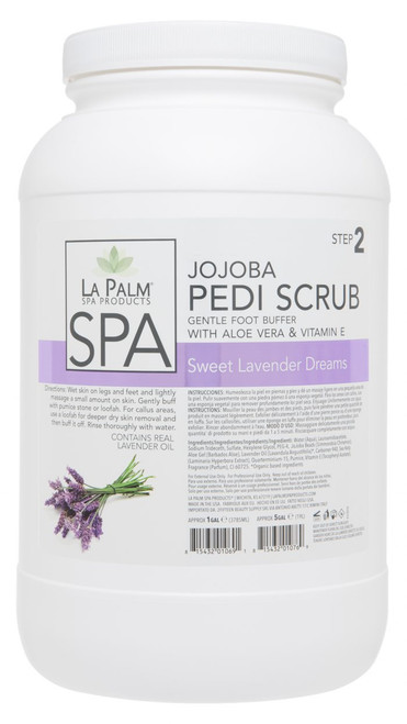 La Palm Jojoba Pedi Scrubs 1 gal La Palm Jojoba Pedi Scrubs 1 gal