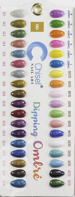 Chisel 2in1 Acrylic and Dipping Powder L Nail Powder Glitter
