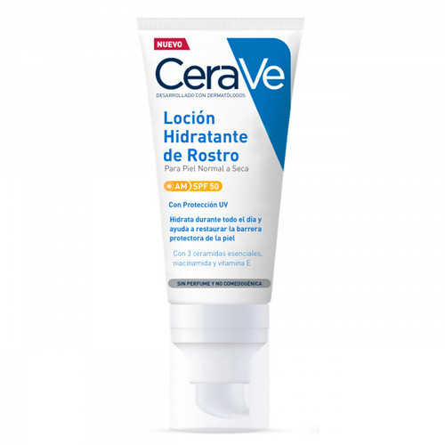 Cerave loción hidratante de rostro SPF50 52 mL