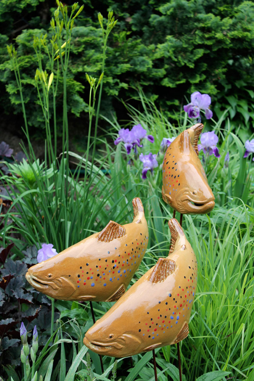 Brown Trout Garden Art – Made in Maine by Fish in the Garden