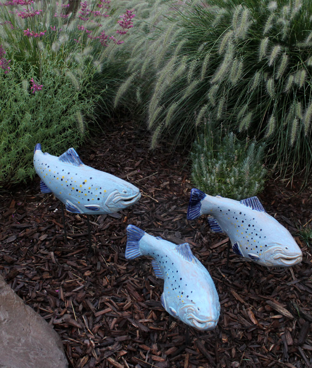 Indigo Trout Garden Art – Made in Maine by Fish in the Garden