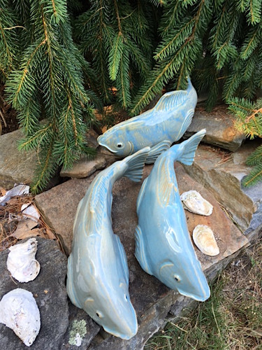 3 Medium - Sky blue Koi 2nds