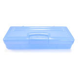 ARK's Storage Case (Large) in translucent blue - perfect for holding your Z-Vibe handle and tips as well as larger items like chew tools and oral motor tool sets