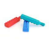 All three Brick Tips; a biting and chewing tip for those with stronger chewing needs. Textured with big bumps on one side and small bumps on the other