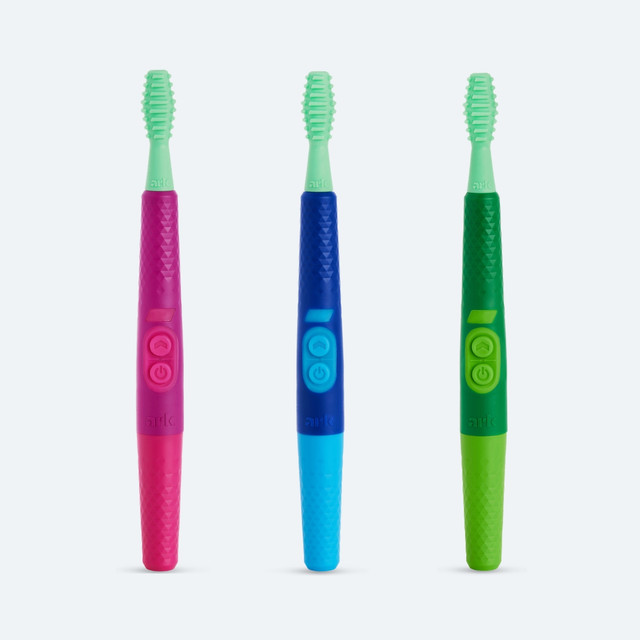 ARK Z-Vibe® Plus Vibrating Oral Motor Tool - a new generation of ARK's Z-Vibe line, now with 3 levels of smooth vibration, and 3 pulsing vibration levels. The Plus features a standard AAA battery, LED indicator lights, and a built-in memory that picks up where you left off on your vibration level.