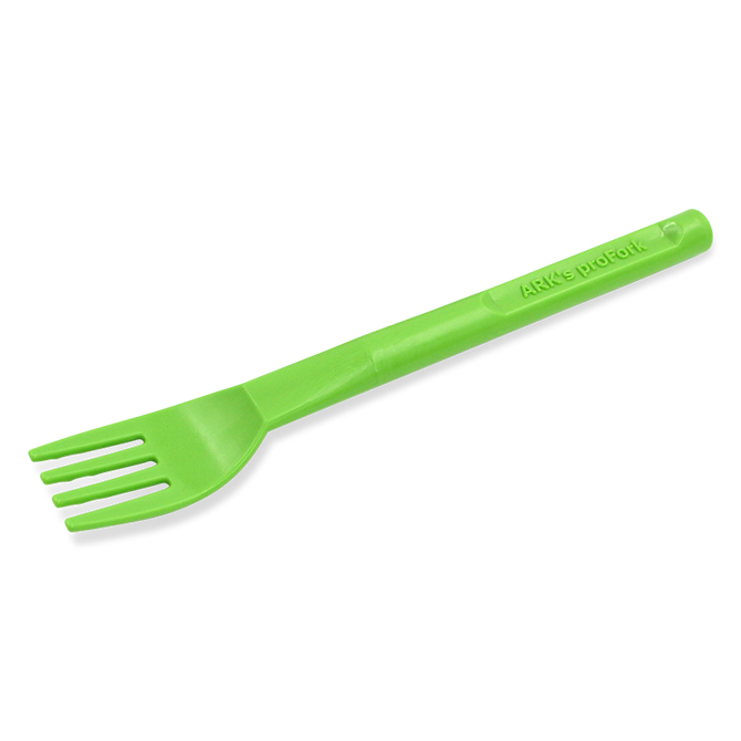 With gentle bumps along the backside of the tines, use this textured fork to provide tactile input to the tongue and lower lip during mealtimes.
