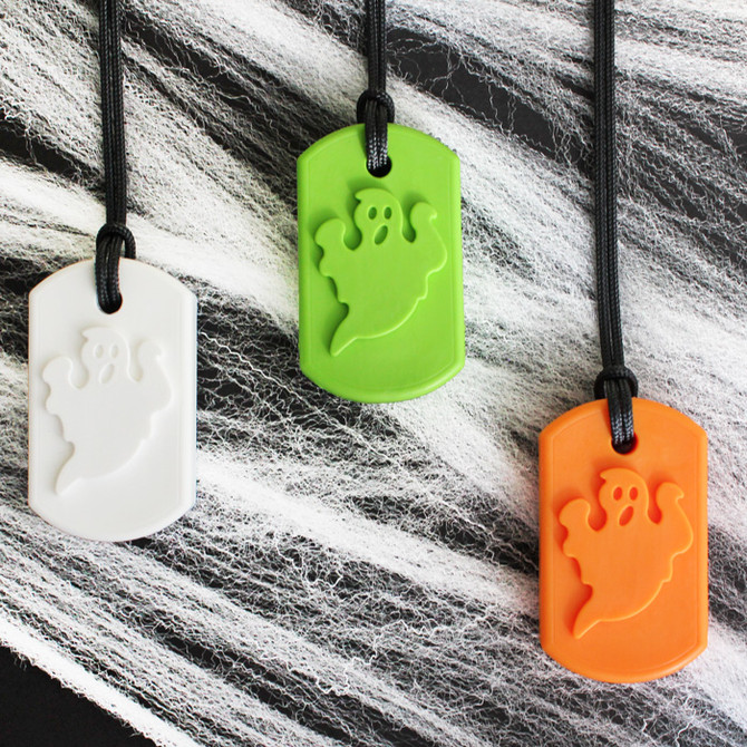 ARK's BOO Chew® Ghost Necklace | Spooky Necklace