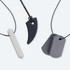 The ARK Chewelry for Adults variety pack comes in two styles, Original and New. Pictured is the Original - with the long and slender Krypto-Bite Gem Necklace, the Saber Tooth necklace with a wider base and tapered end, and the Chew Tags necklace, two thin dog tag shaped pendants.