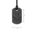 Each Bat Bite pendant measures about 1.1" at the widest part, just under 2" tall, and just under half an inch in thickness