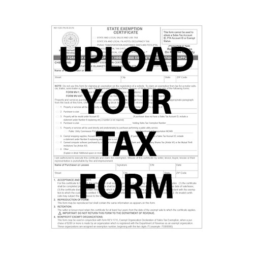 Tax Exempt Form