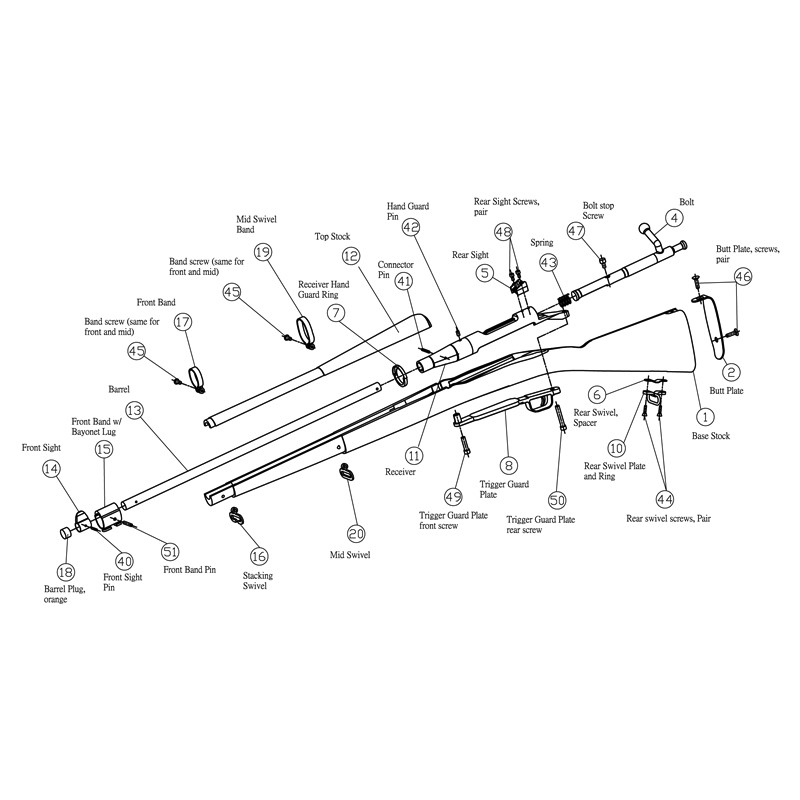 DrillAmerica 1903 Springfield Rifle Parts - Buy Online | Glendale