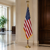 How to Set Up a Floor Stand for Indoor Flag Display