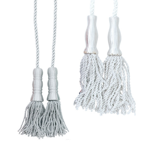 Tassels and Cords Silver, White, and Red/White/Blue