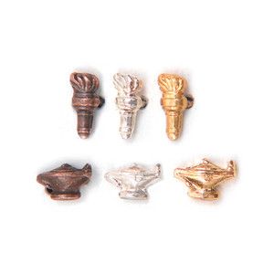 Torch and lamp in Silver, gold, and bronze color. Torch and lamp in Silver, gold, and bronze color.