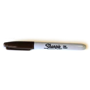 DRILLAMERICA® TOUCH-UP MARKER, resembling a Sharpie fine point permanent marker with a white body and black cap.
