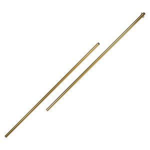 Gold and silver two-piece aluminum parade poles in 5 sizes, made with strong aluminum tubing. Features a base plug, a ring for attaching a cord with tassels, and two adjustable rings to hold a flag tautly. Gold and silver two-piece aluminum parade poles in 5 sizes, made with strong aluminum tubing. Features a base plug, a ring for attaching a cord with tassels, and two adjustable rings to hold a flag tautly.