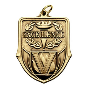 Antique brass, antique copper, and antique nickel school & organization medals with "excellence" on them. Antique brass, antique copper, and antique nickel school & organization medals with "excellence" on them.