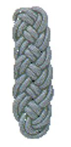 Shoulder Knot 1 pair with strap and snap available in dark gold, gold, gray, and white. Shoulder Knot 1 pair with strap and snap available in dark gold, gold, gray, and white.