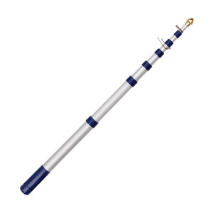 pole with combination of white and blue color and golden tip at the top