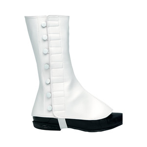 off-white colored leggings with elastic strap at the bottom off-white colored leggings with elastic strap at the bottom