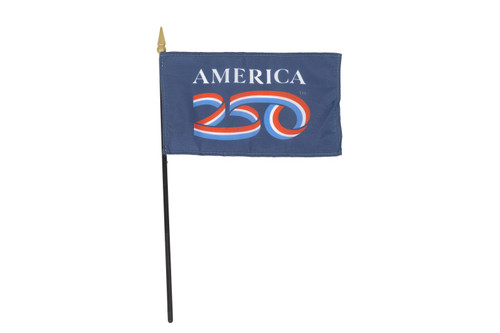 America's 250th Anniversary 4x6 Stick Flags 12PK