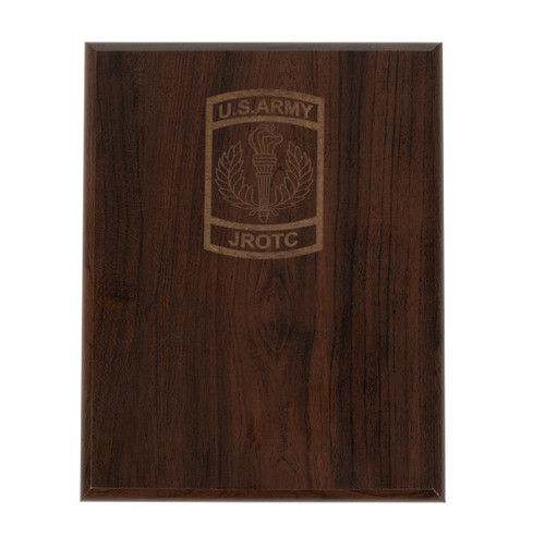 Engraved ARMY JROTC Cherry Wood Plaque