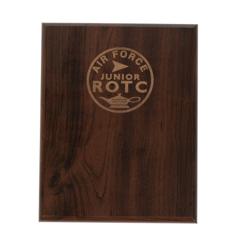 Engraved AFJROTC Cherry Wood Plaque