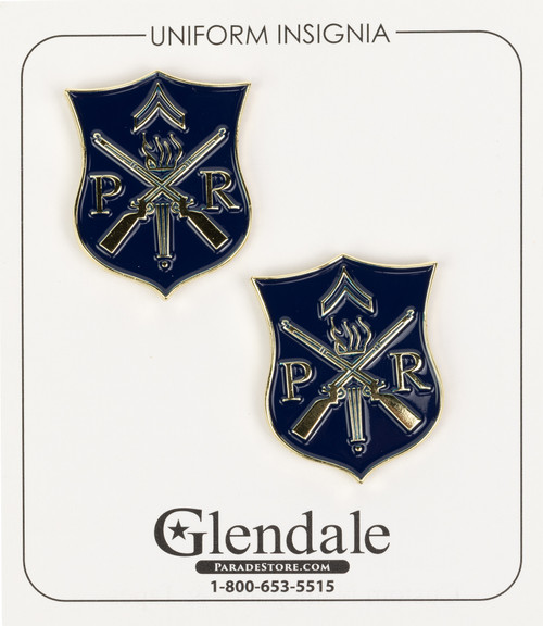 Pershing Rank Shields - Recognition for Drill Excellence