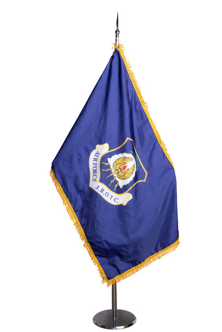 AFJROTC Flags - Royal Blue with Shield Emblem Center