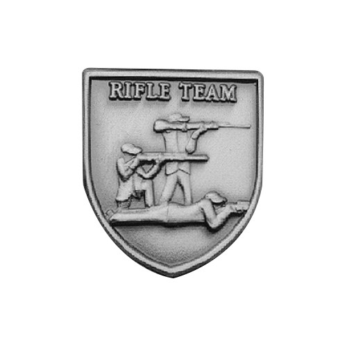 Copper-finished JROTC Drill Team award with three marching cadets carrying rifles in embossed formation.