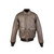AGSU Leather Jacket (Unisex) front view with military-style epaulets and zip closure