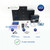 CoDrone EDU JROTC 12-drone classroom set including power packs, spare parts, and educational accessories.